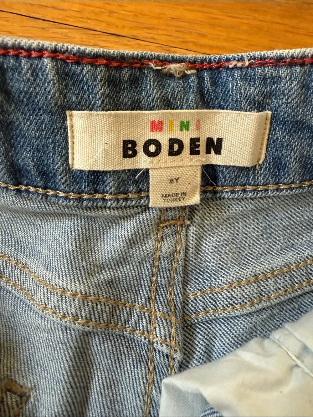 EUC Mini Boden Tassel Denim Shorts
